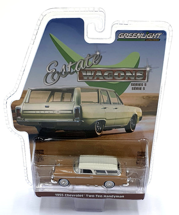 Greenlight 1/64 Scale 29990-A - 1955 Chevrolet Two-Ten Handyman - Brown