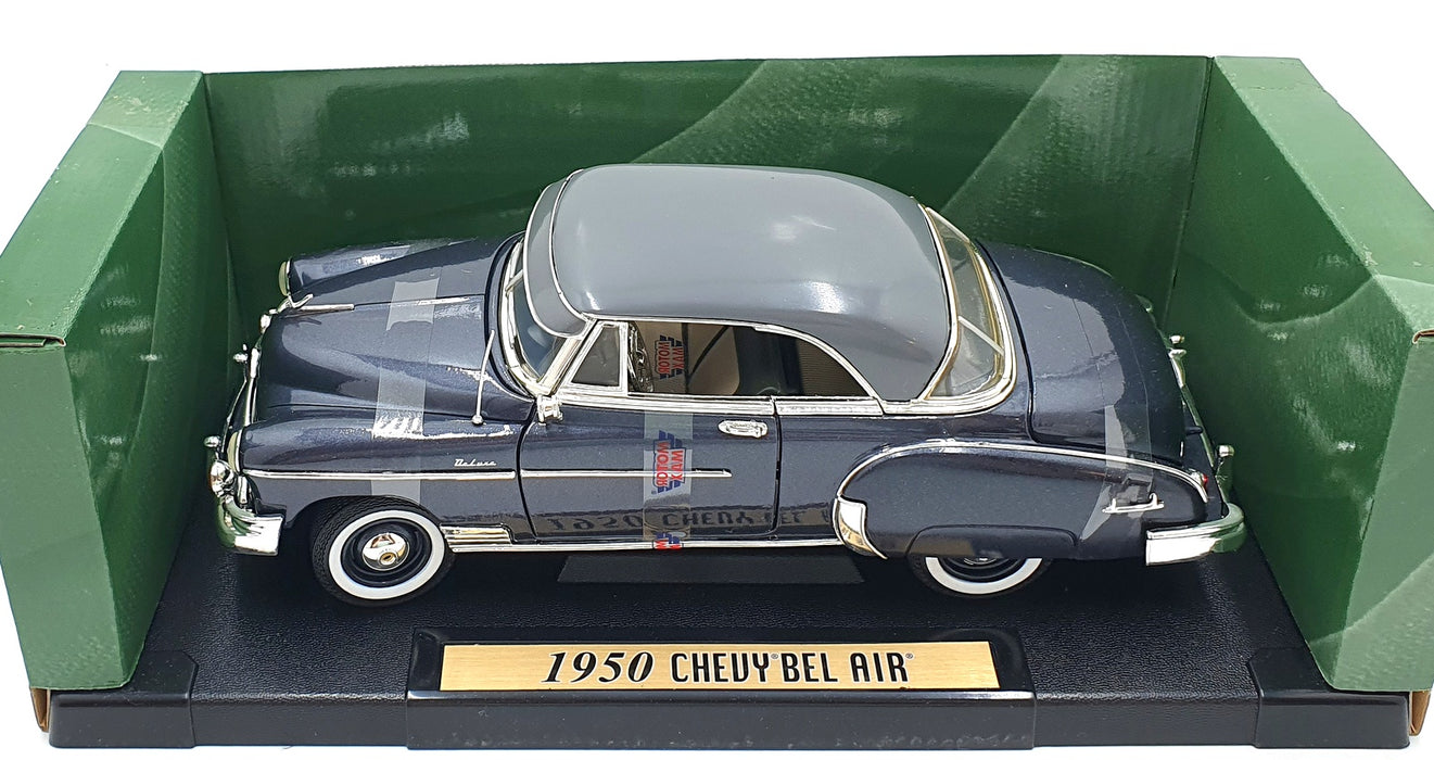 Motor Max 1/18 Scale Diecast 73111 - 1950 Chevy Bel Air - Two Tone Grey