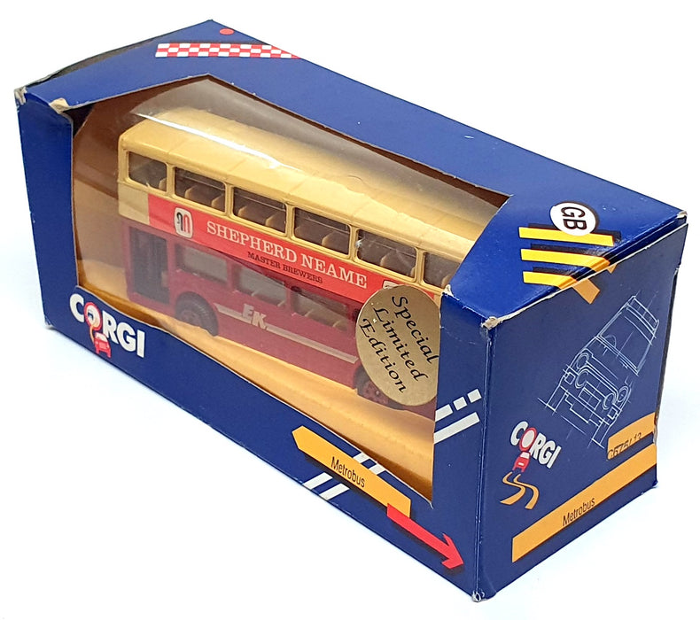 Corgi Appx 13.5cm Long C675/13  - Metrobus East Kent Rt. 8 - Beige/Red