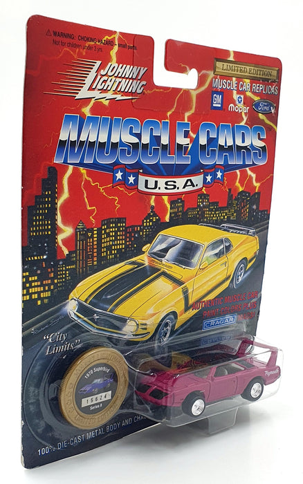 Johnny Lightning 1/64 Scale 200-180 Muscle Cars USA 1970 Plymouth Superbird Pink
