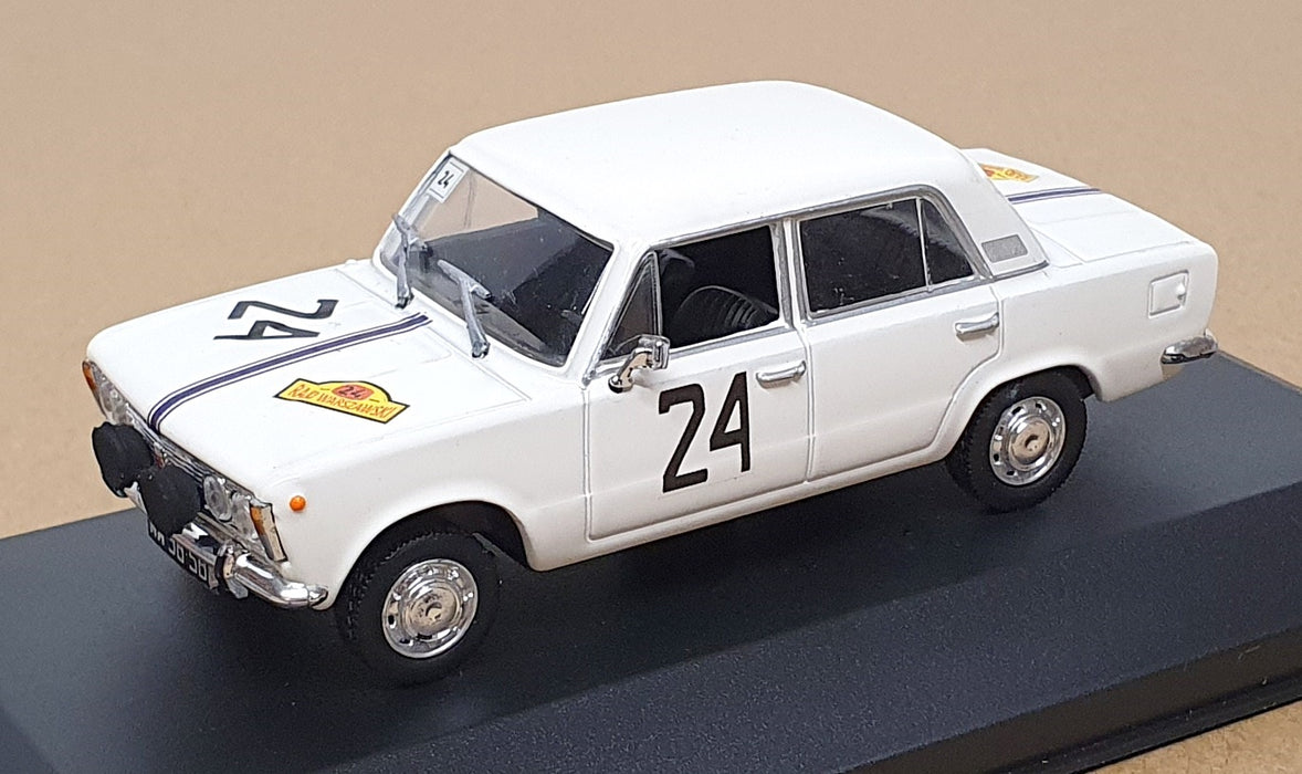 Foxtoys 1/43 Scale FOX032 - Fiat 125p #24 Warsaw Rally Car - White