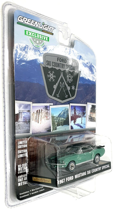 Greenlight 1/64 Scale 30113 - 1967 Ford Mustang Ski Country Special - Green