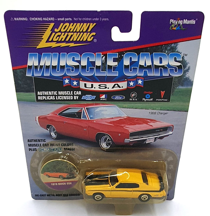 Johnny Lightning 1/64 Scale 202-00 - Muscle Cars 1970 Buick GSX - Yellow