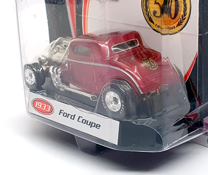 Matchbox 50 1952-2002 1/64 Scale 96977 - 1933 Ford Coupe - Dk. Red