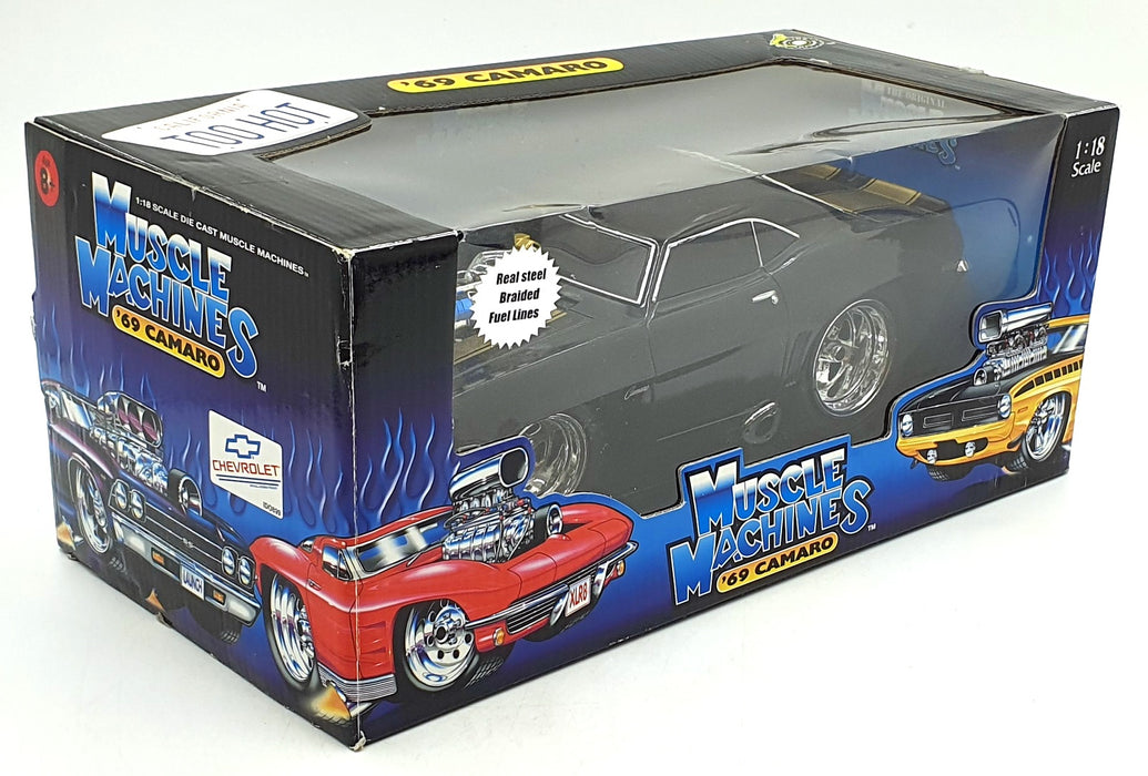 Muscle Machines 1/18 Scale 71165 - 1969 Chevrolet Camaro with Braided Fuel Lines
