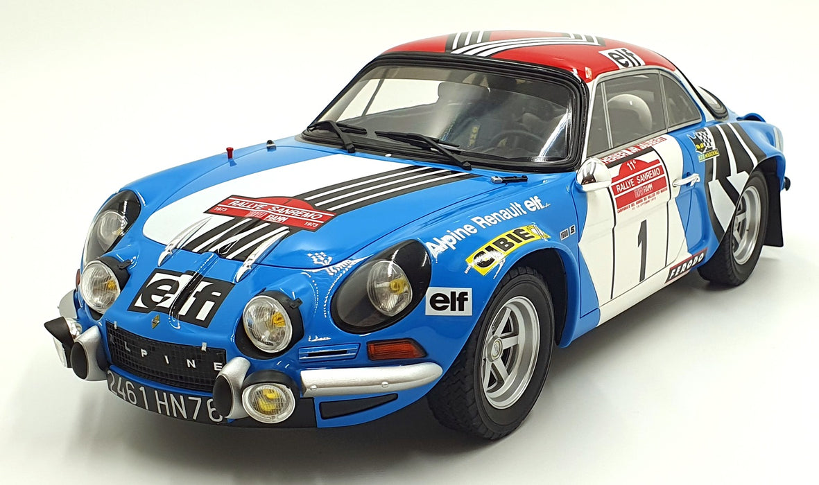 OTTO 1/12 Scale Resin G096 - Alpine A110 1800 #1 Sanremo Rally 1973