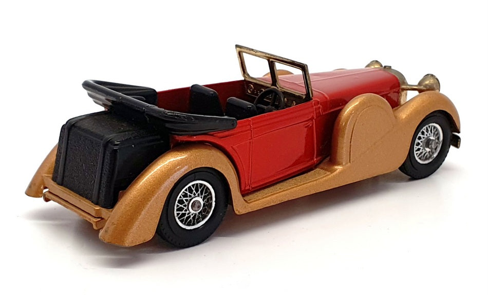 Matchbox Models of Yesteryear Y-11 - 1938 Lagonda D/Head Coupe - Met. Red/Gold