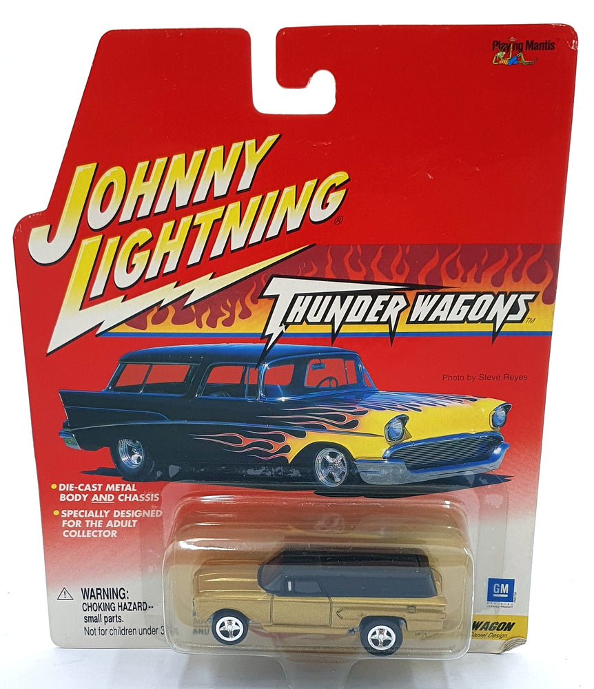 Johnny Lightning 1/64 Scale 457-01 Thunder Wagon Custom Chevvy Wagon - Gold