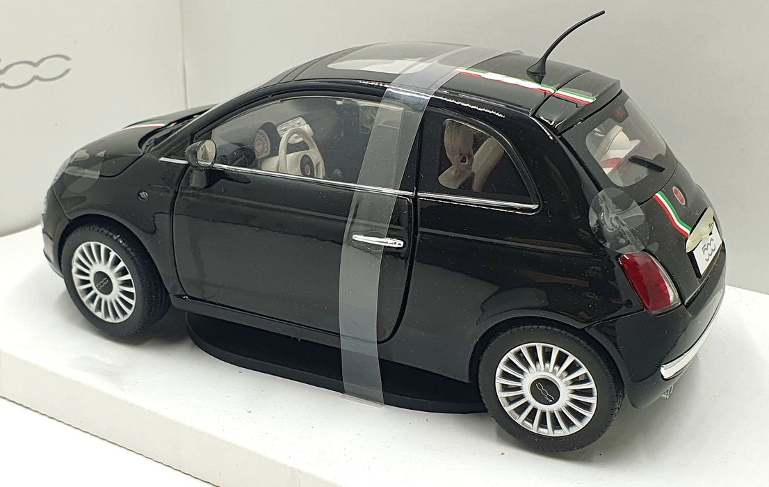 Mondo Motors 1/18 Scale Diecast 500291 - Nuova Fiat 500 - Black