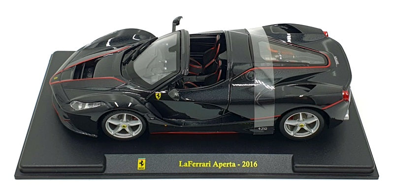 Burago 1/24 Scale Diecast 191223K - 2016 Ferrari La Ferrari Aperta - Black