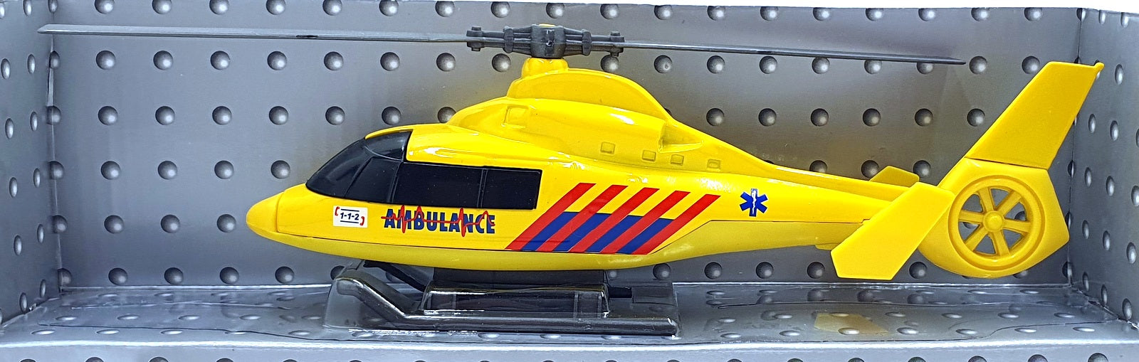 Cararama 1/43 Scale 001043 - Ambulance Helicopter - Yellow