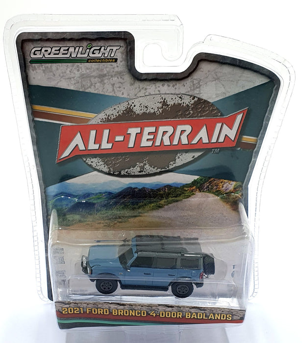 Greenlight 1/64 Scale 35210 - 2021 Ford Bronco 4-Door Badlands - Blue