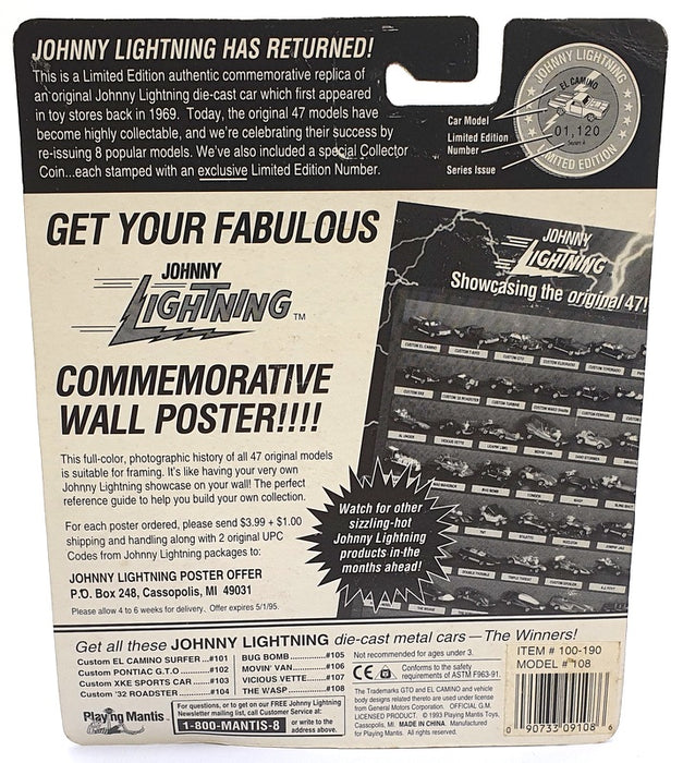 Johnny Lightning 1/64 Scale 100-190 - The Challengers Wasp - Dark Green