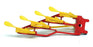 Corgi 9.5cm Long Original Diecast 56 - Four Furrow Plow - Yellow/Red