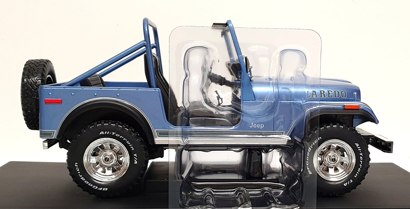 MCG 1/18 Scale Diecast MCG18553 - Jeep CJ-7 Laredo - Met. Blue