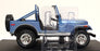 MCG 1/18 Scale Diecast MCG18553 - Jeep CJ-7 Laredo - Met. Blue