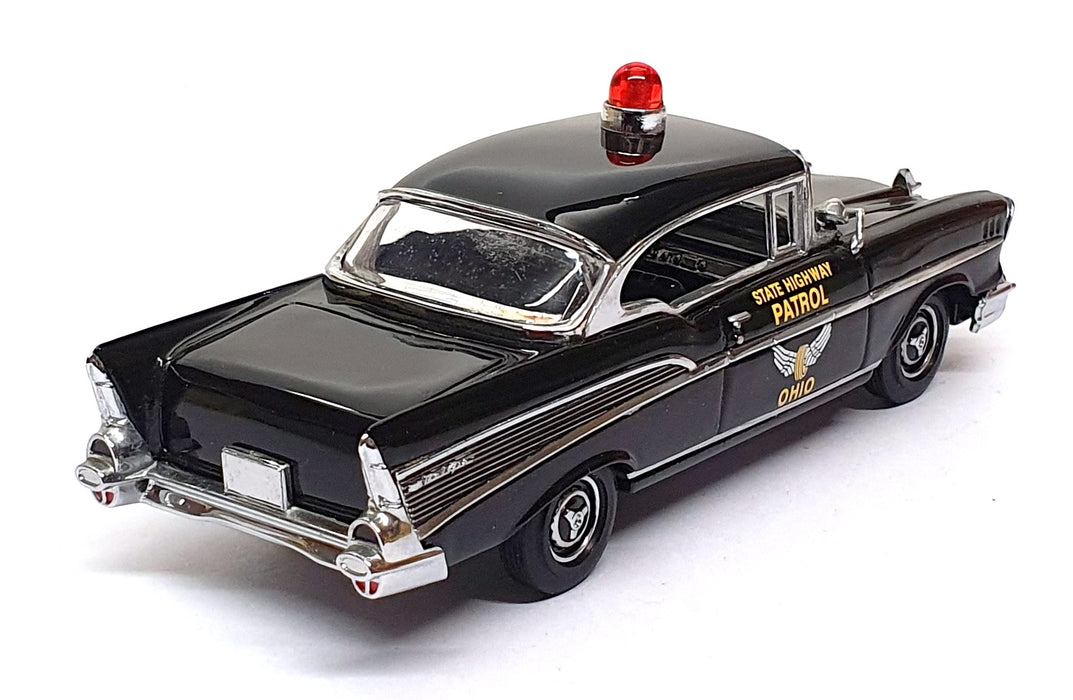 Matchbox 1/43 Scale DYM96666 - '57 Chevrolet Bel Air Ohio Highway Patrol - Black