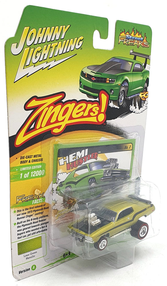 Johnny Lightning 1/64 Scale JLSF021 - 1973 Plymouth Road Runner - Met. Green