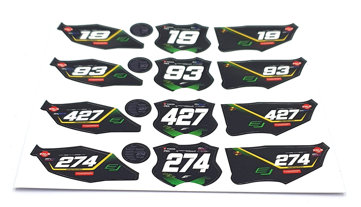 New Ray 1/12 Scale Diecast SS-58183 - Kawasaki KX #319 Bud Racing - Quentin Marc