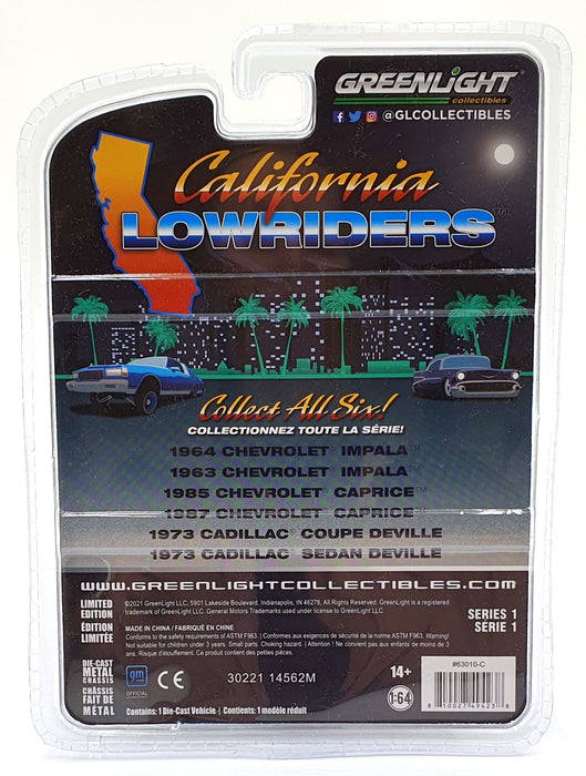 Greenlight 1/64 Scale 63010-C - Chevrolet Caprice Low Rider - Custom Gold