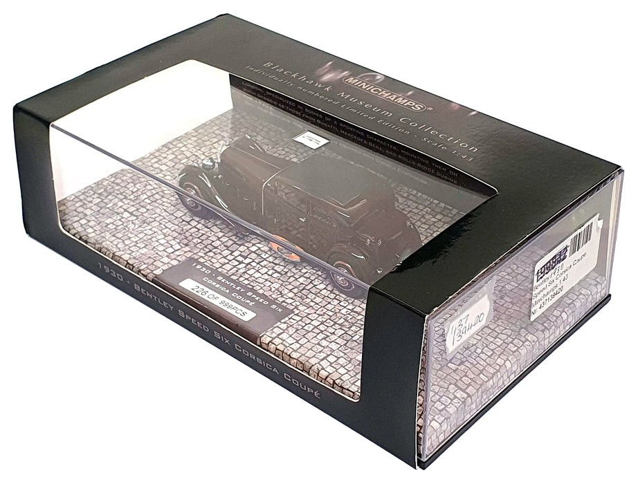 Minichamps 1/43 Scale 437 139420 - 1930 Bentley Speed Six Corsica Coupe - Brown