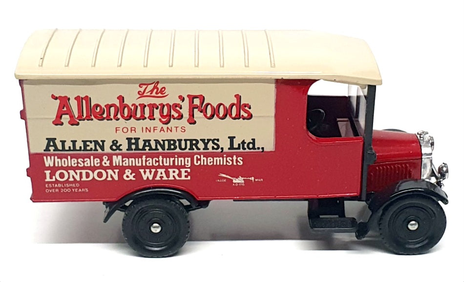 Corgi Appx 13cm Long 821 - Allenburys Foods Thornycroft Van - Red/Beige