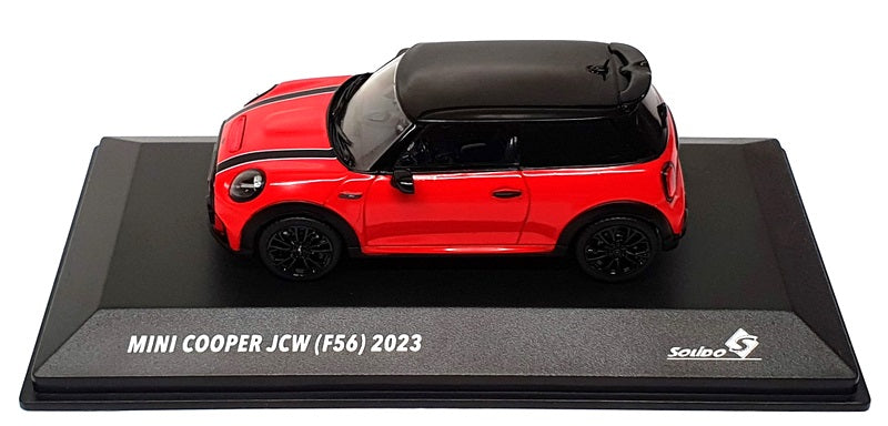 Solido 1/43 Scale S4315001 - 2023 Mini Cooper JCW (F56) - Red