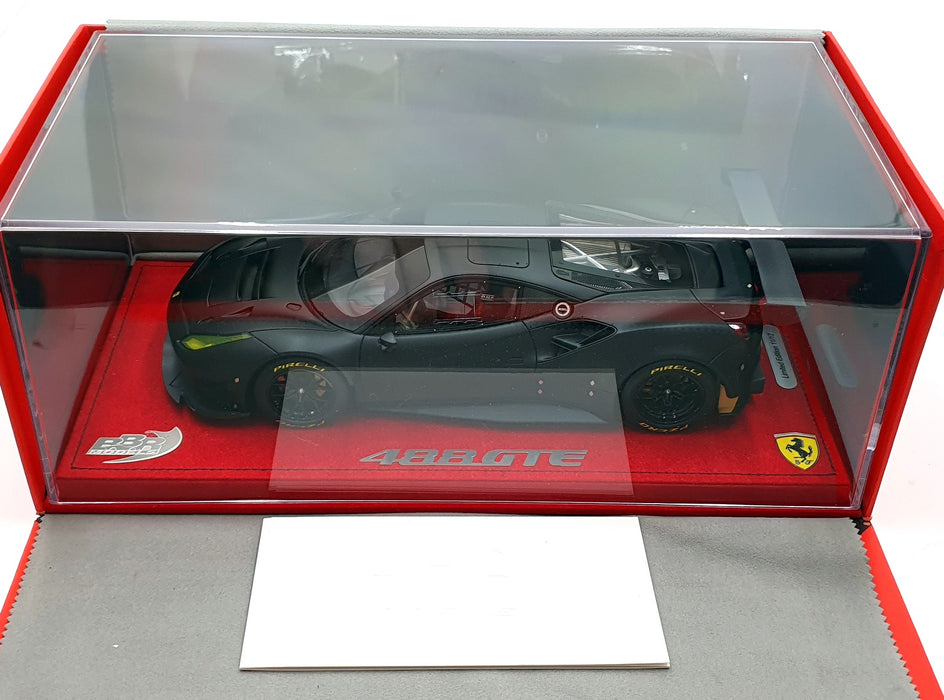 BBR 1/18 Scale Resin P18122DV - Ferrari 488 GTE 2015 - Matt Black