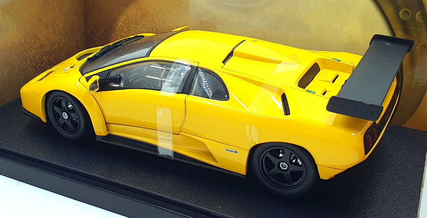 Hot Wheels 1/18 Scale Diecast 53835 - Lamborghini Diablo GTR - Yellow