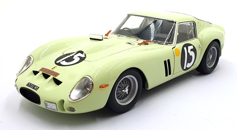 Kyosho 1/18 Scale KS08438C - Ferrari 250GTO #15 Goodwood 1962 - Light Green