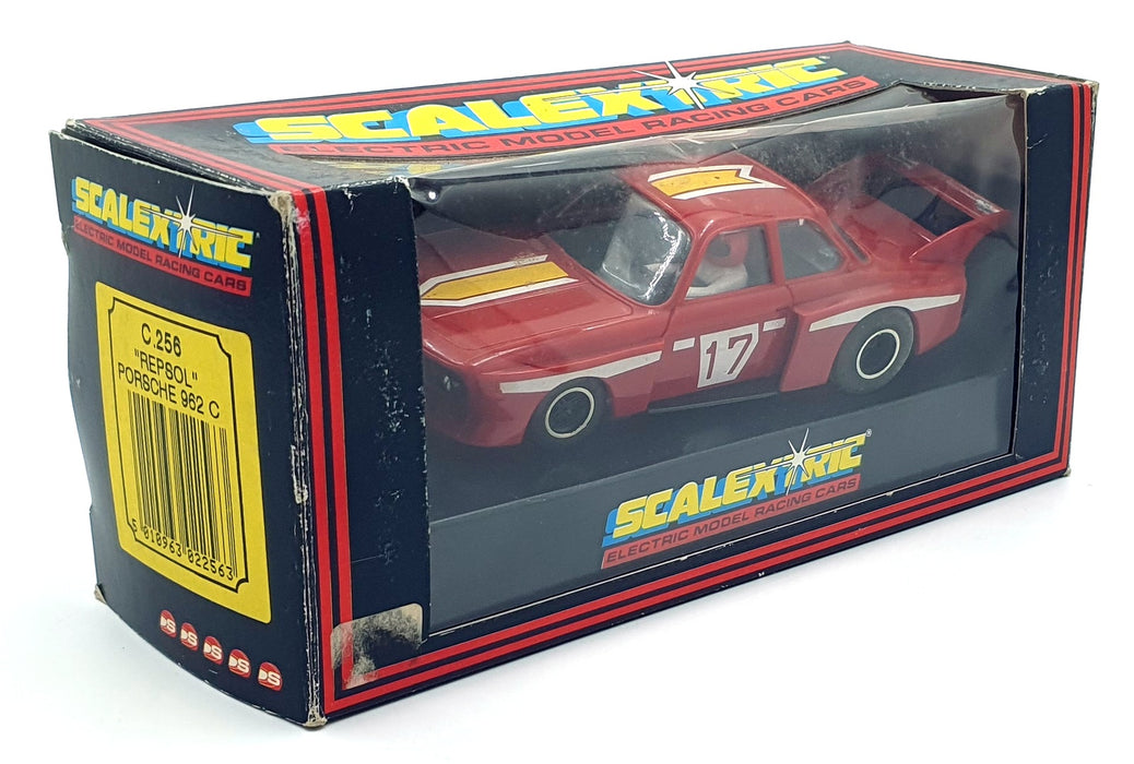 Scalextric 1/32 Scale Slotcar C256 - Porsche 962 C #17 Repsol - Red
