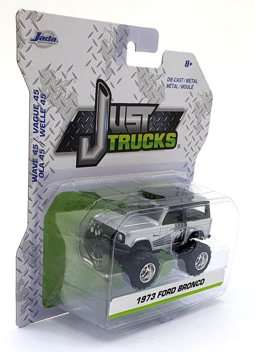 Jada Just Trucks 1/64 Scale 14020 - 1973 Ford Bronco - Silver/Black