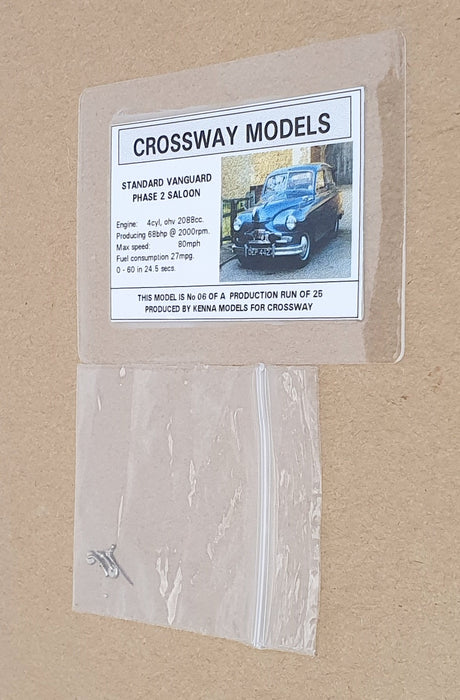Crossway Models 1/43 Scale CMM09 - Standard Vanguard Phase 2 - Met. Blue