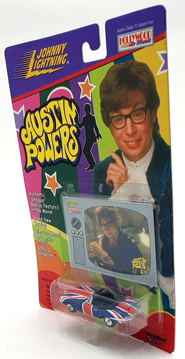 Johnny Lightning 1/64 Scale 362-00 - Jaguar E Type Austin Powers Car - Show Card