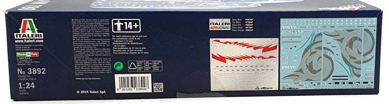 Italeri 1/24 Scale Unassembled Kit 3892 - Volvo VN 780 Truck