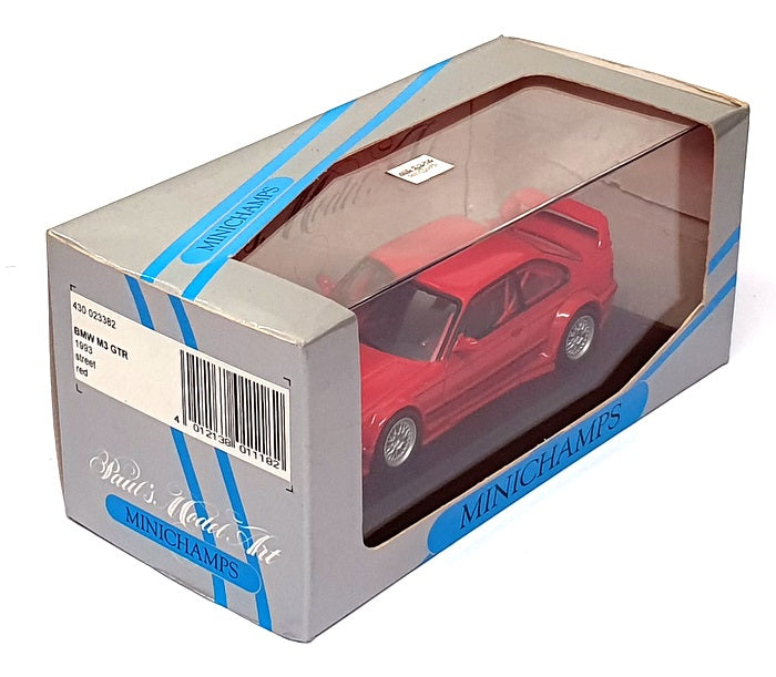 Minichamps 1/43 Scale 430 023382 - 1993 BMW M3 GTR Street - Red