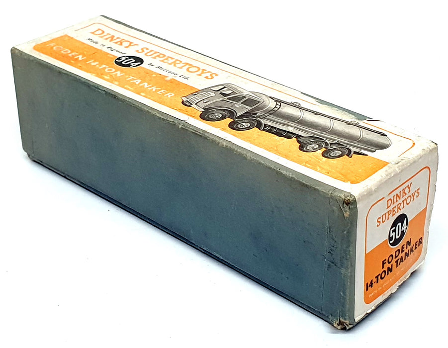 Dinky Supertoys Original Diecast 504 - Foden 14 Ton Tanker Truck - Blue/Lt. Blue