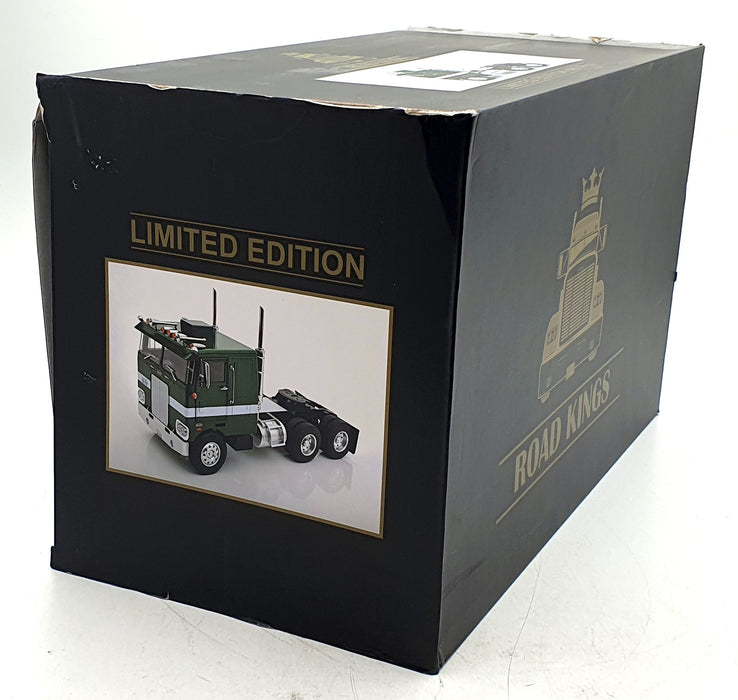 KK Road Kings 1/18 Scale Diecast RK180154 Peterbilt 352 Pacemaker - Green/White