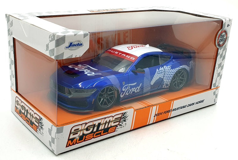 Jada 1/24 Scale Diecast 35419 - 2024 Ford Mustang Dark Horse - Blue