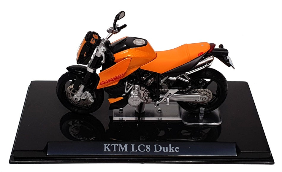 Atlas Editions 1/24 Scale 4 110 108 - KTM LC8 Duke Motorbike - Orange/Black 
