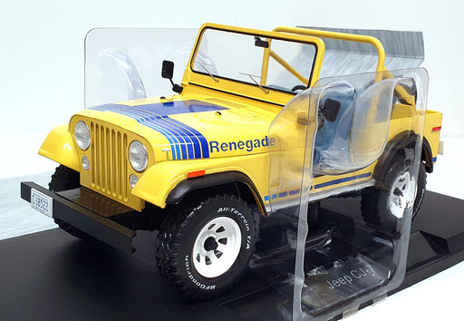 MCG 1/18 Scale Diecast MCG18552 - Jeep CJ-7 Renegade - Yellow