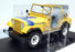 MCG 1/18 Scale Diecast MCG18552 - Jeep CJ-7 Renegade - Yellow