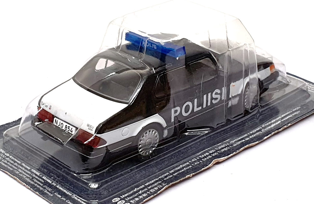 Altaya 1/43 Scale Diecast AT113 - Saab 900 Turbo Polis Police Car
