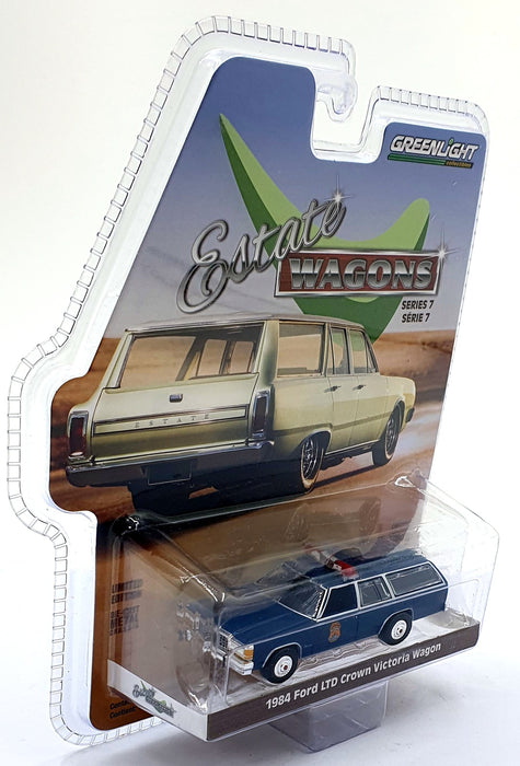 Greenlight 1/64 Scale 36040-F - 1984 Ford Ltd Crown Victoria Wagon Police Car