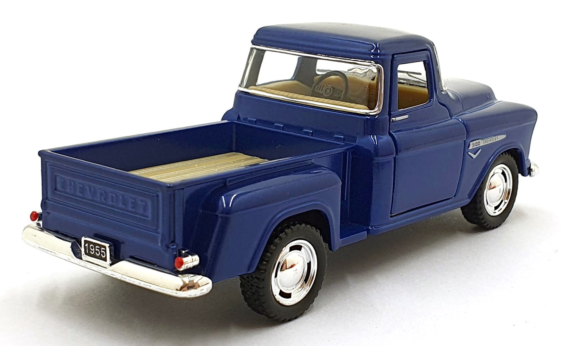 Kinsmart 1/32 Scale Pull Back & Go TY0237 1955 Chevrolet Stepside Pick Up Blue