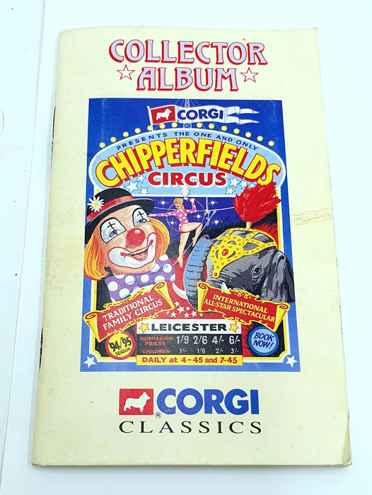 Corgi Chipperfields Collection 1995 Calendar And Fairground Promotional Booklets