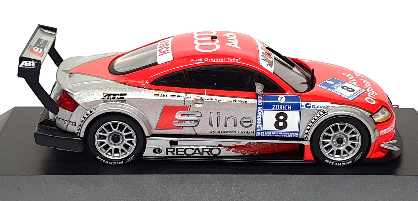 Schuco 1/43 Scale 04817 - ABT Audi TT-R 2003 #8 24H Nurburgring - Red/Silver