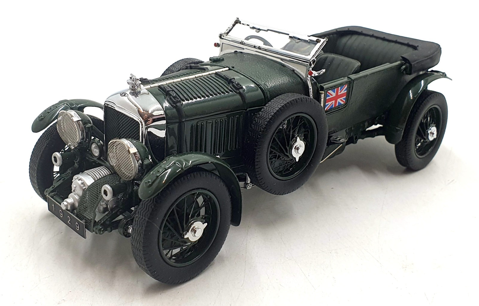 Franklin Mint 1/24 Scale Diecast DC18626L - 1929 Bentley 4.5 Litre Blower Green