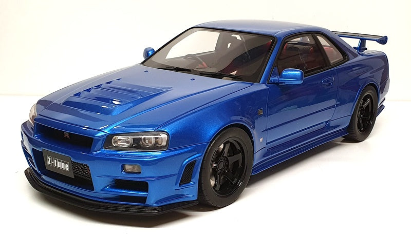 Ottomobile 1:12 Nissan Nismo GT-R  R34  Z-Tune Année De Construction 2005 Bayside Bleu G082