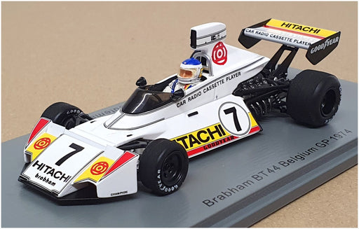 Spark 1/43 Scale S7428 - F1 Brabham BT44 Belgium GP 1974 #7 Reutemann